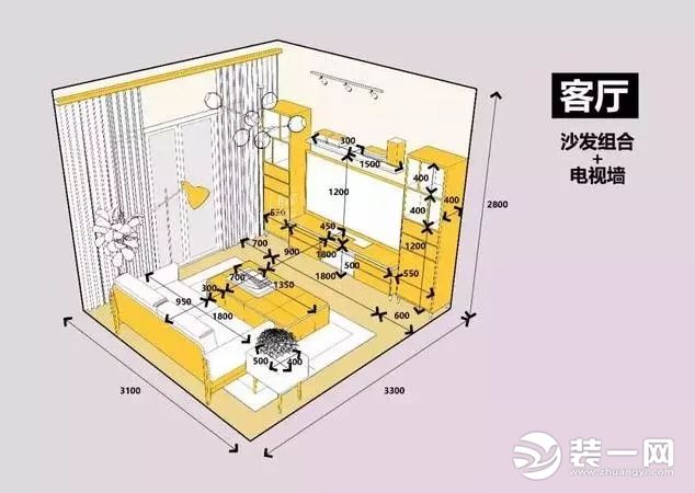 10平方左右客厅装修设计尺寸