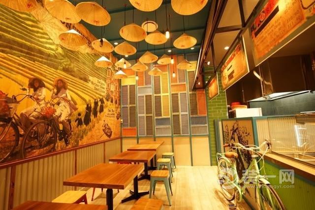 越南民族特色餐厅装修设计效果图